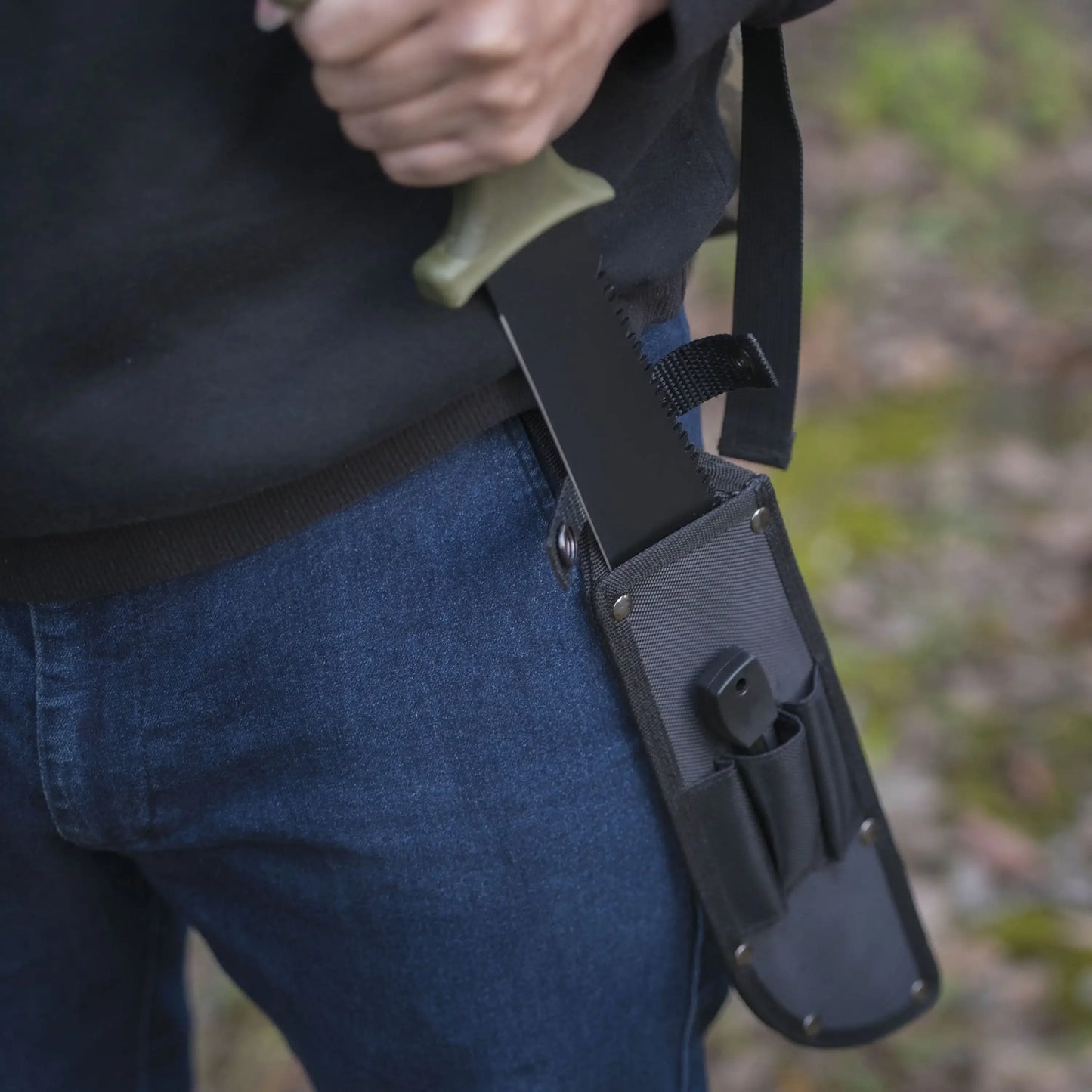 DIY Supplies Machete With Saw Teeth And Fire Starter