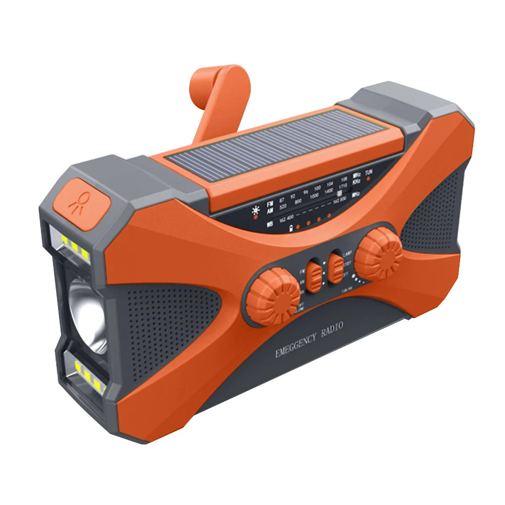 Hign-concerned 10000mAh Emergency Radio Hand Crank Solar