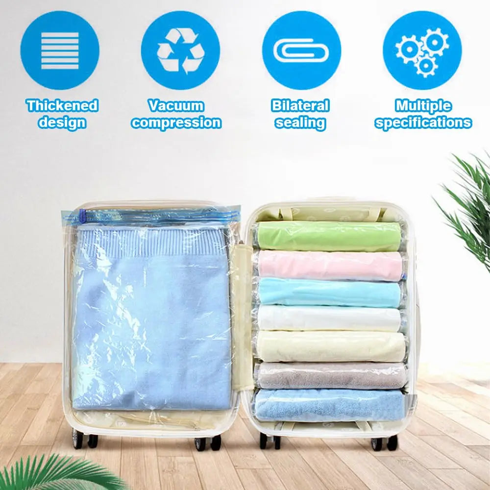 Space Saver Travel Storage Bags No Pump Vacuum