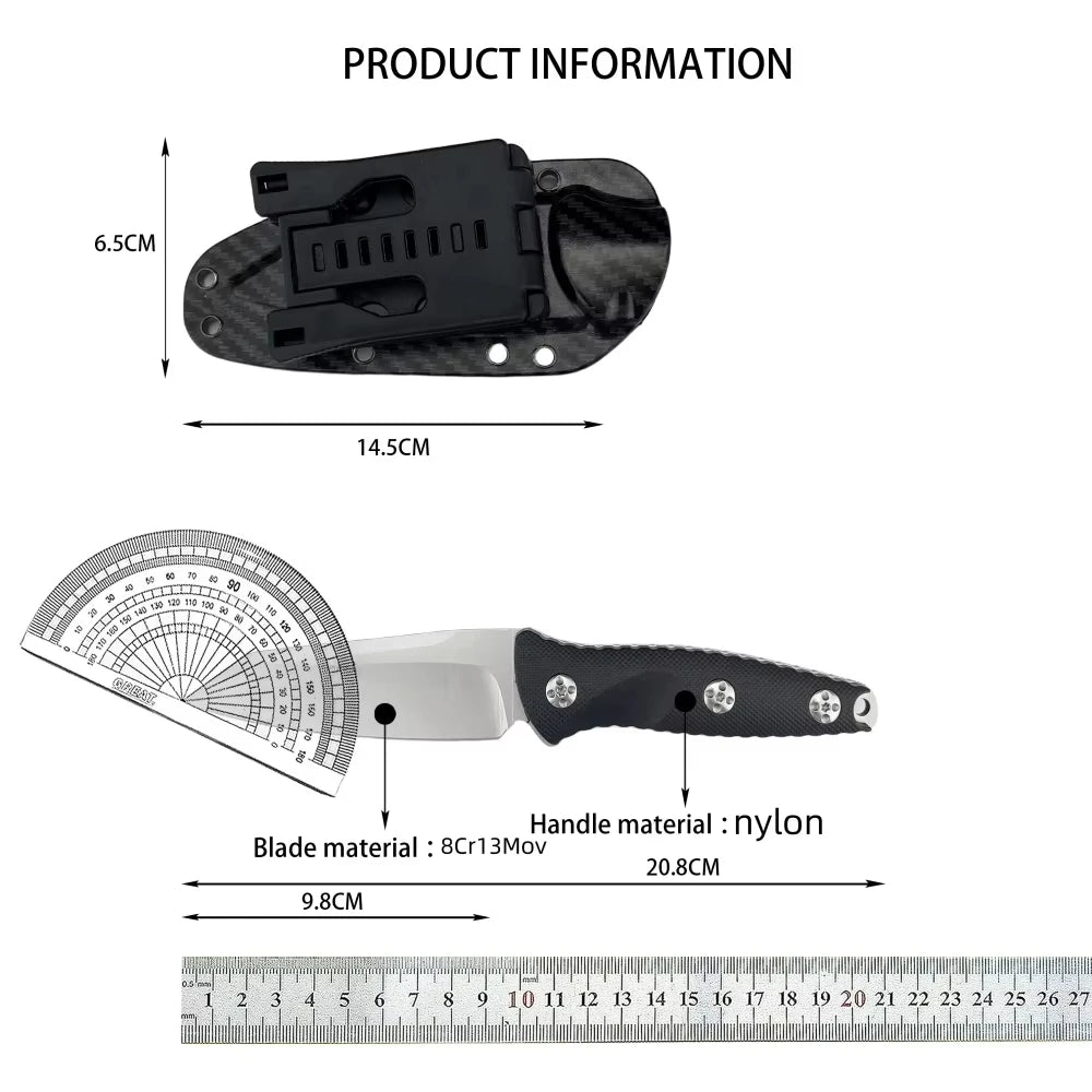 DIY Supplies Micro 93M Straight Blade Outdoor Knife