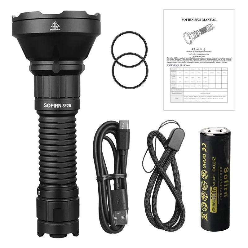Sofirn SF26 2000lm SFT40 Led 21700 Rechargeable Torch