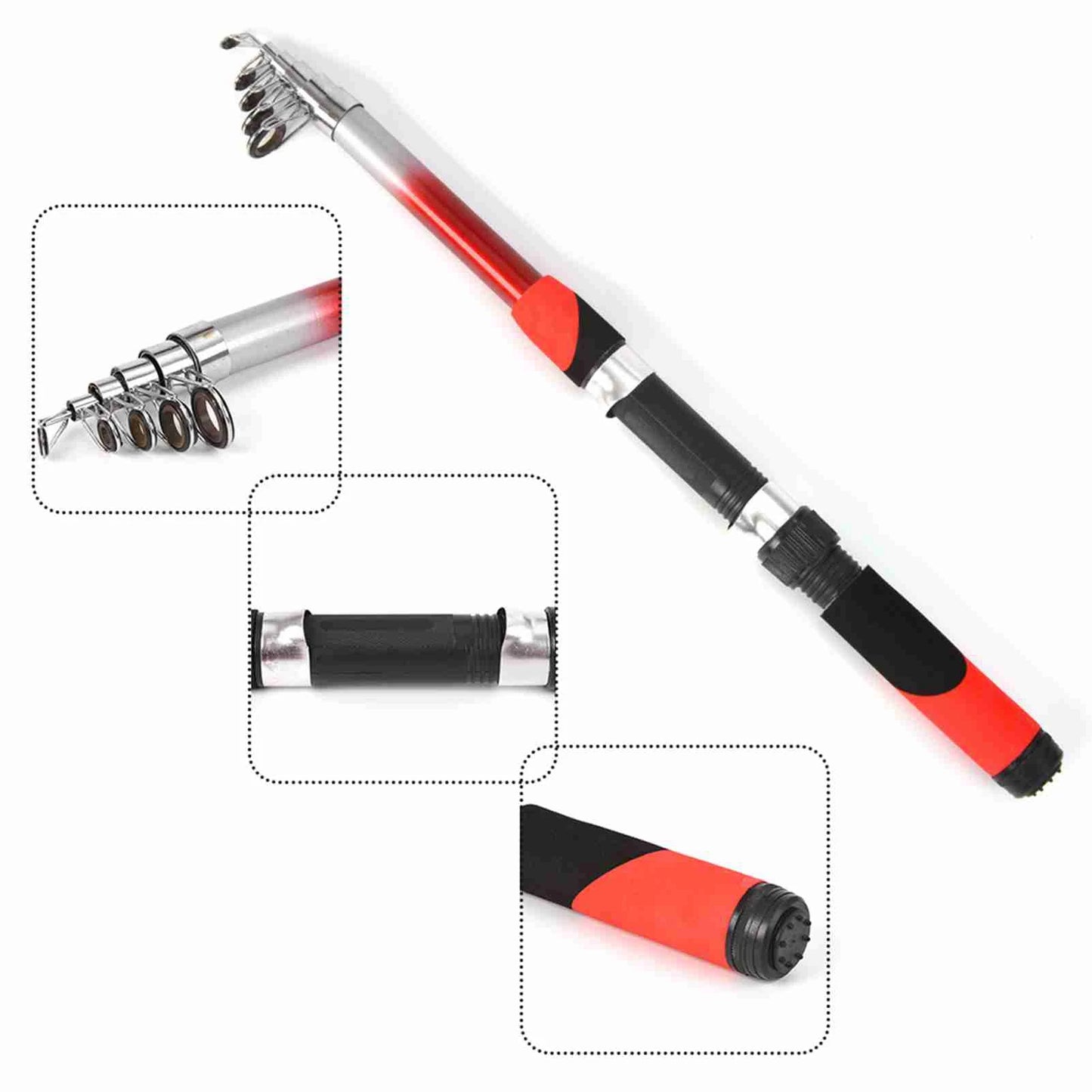 Hign Concerned Fishing Pole Combo Telescopic Rod and Reel