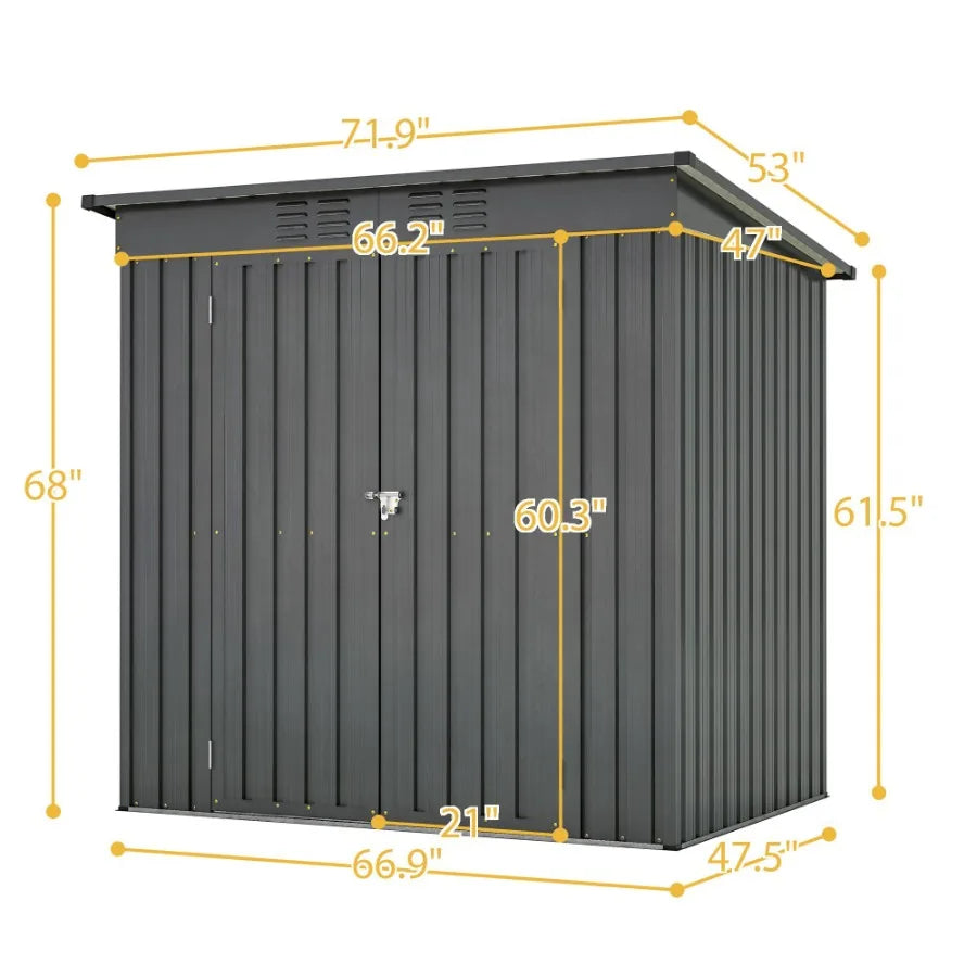 Hign Concerned Outdoor Storage Shed All Weather Tool Garden