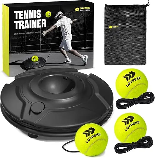 TEZEWA Tennis Practice Rebounder Set String Trainer