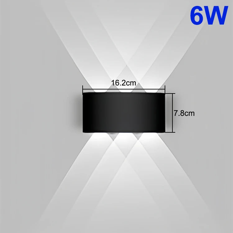 Up And Down LED Wall Lamp Waterproof Indoor Outdoor Wall Light For Bedroom