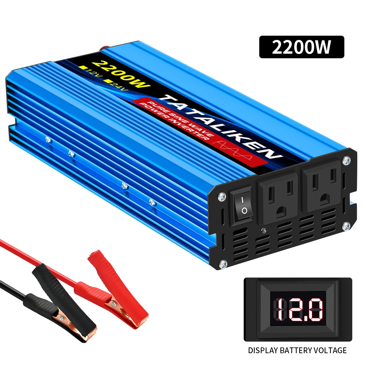 TATALIKEN Pure Sine Wave Inverter 10000W DC To AC Portable