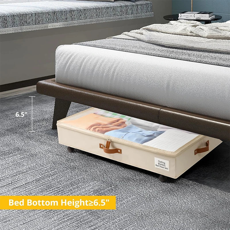 CN Guangdong Under Bed Storage With Wheels 2 Pack Organizer