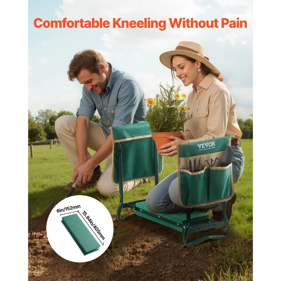 Hign-concerned Garden Kneeler And Seat Folding Garden Stool