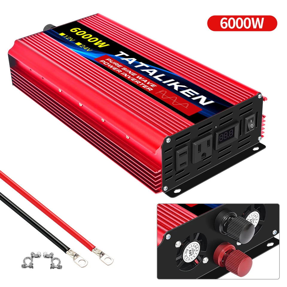 TATALIKEN Pure Sine Wave Inverter 10000W DC To AC Portable