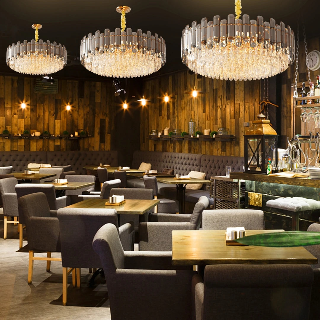 Vrygle 5 Layer Crystal Chandelier Ceiling Lamp Three Temps