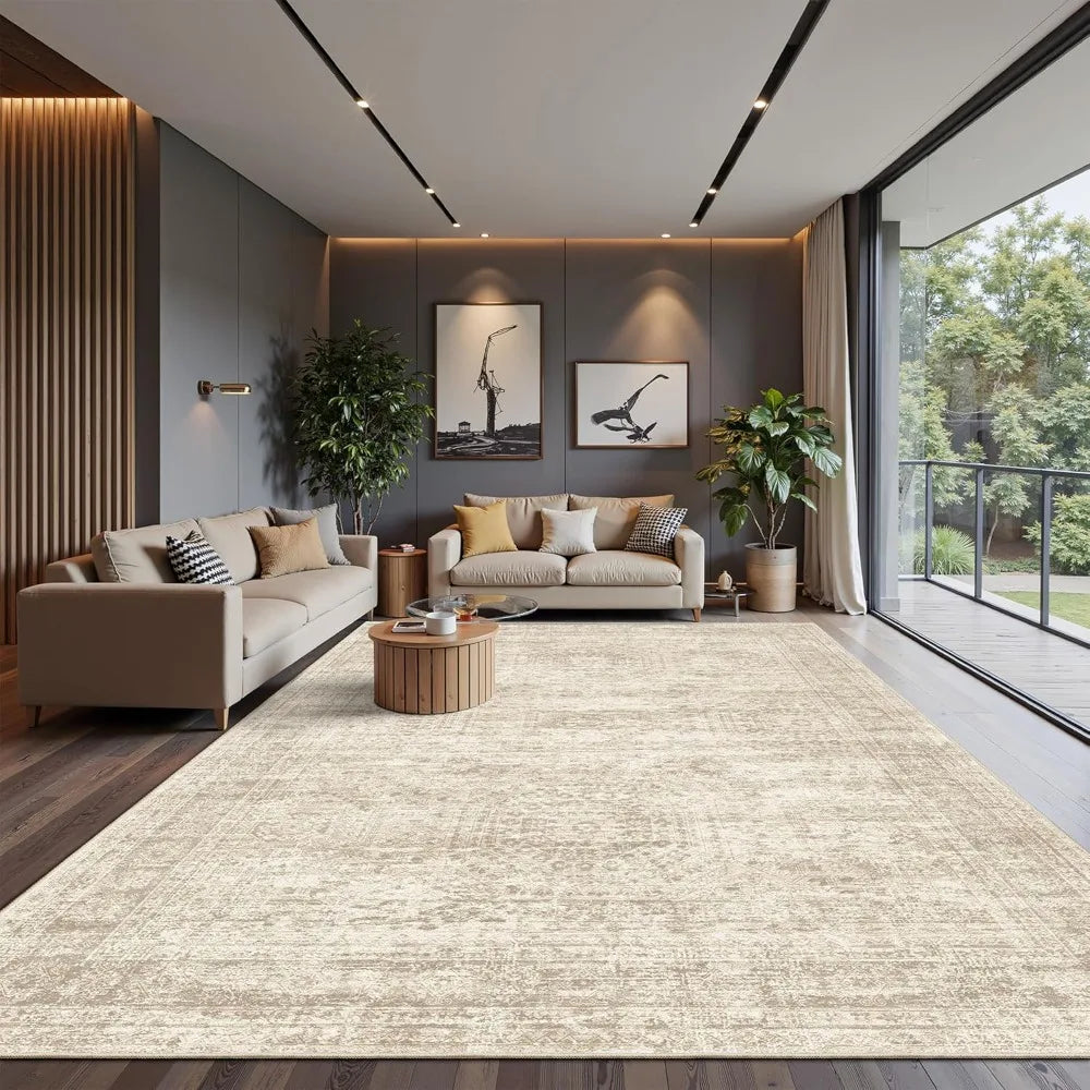 Hign-concerned Non Slip Machine Washable Area Rug Living