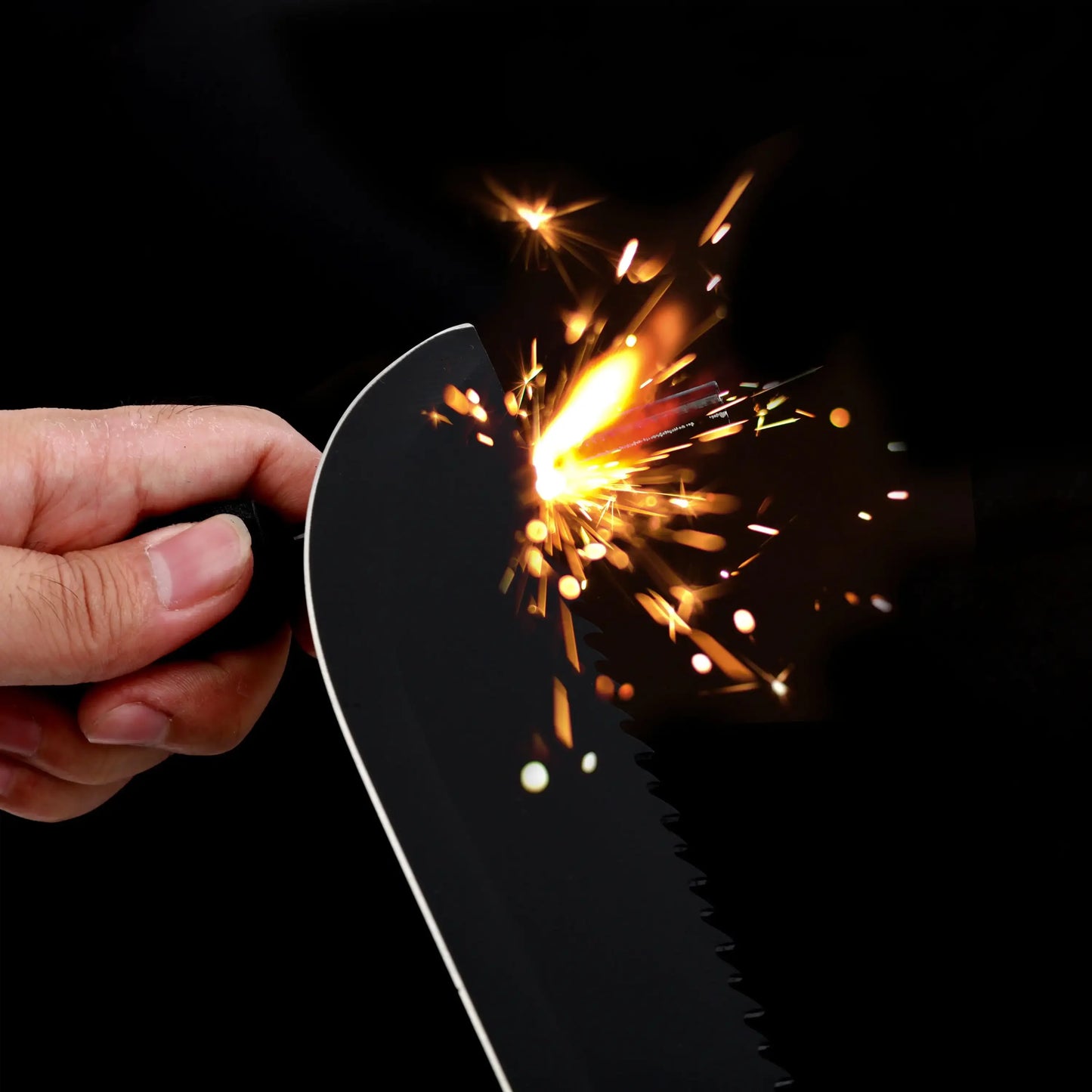 DIY Supplies Machete With Saw Teeth And Fire Starter