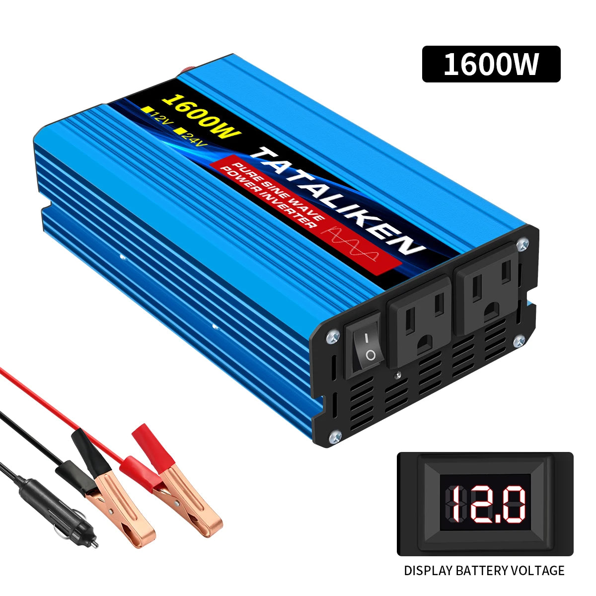 TATALIKEN Pure Sine Wave Inverter 10000W DC To AC Portable