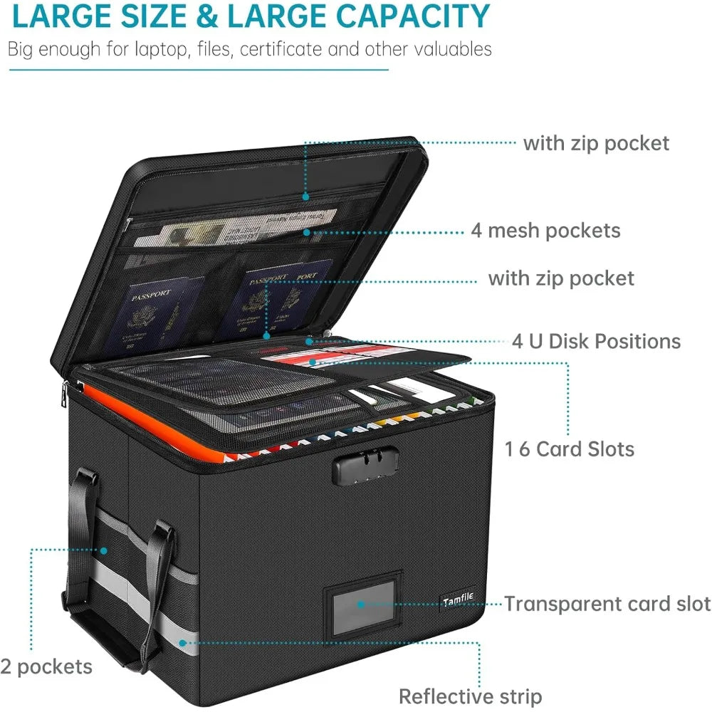Hign-concerned Fireproof Document Box With Lock For Hanging