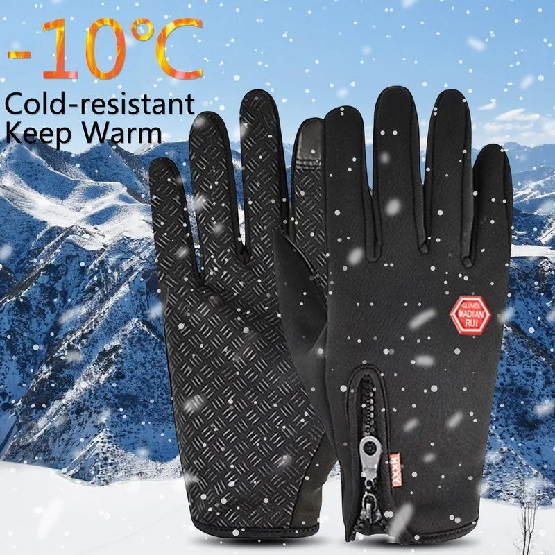 CN Winter Unisex Gloves Warm Touchscreen Waterproof Hiking