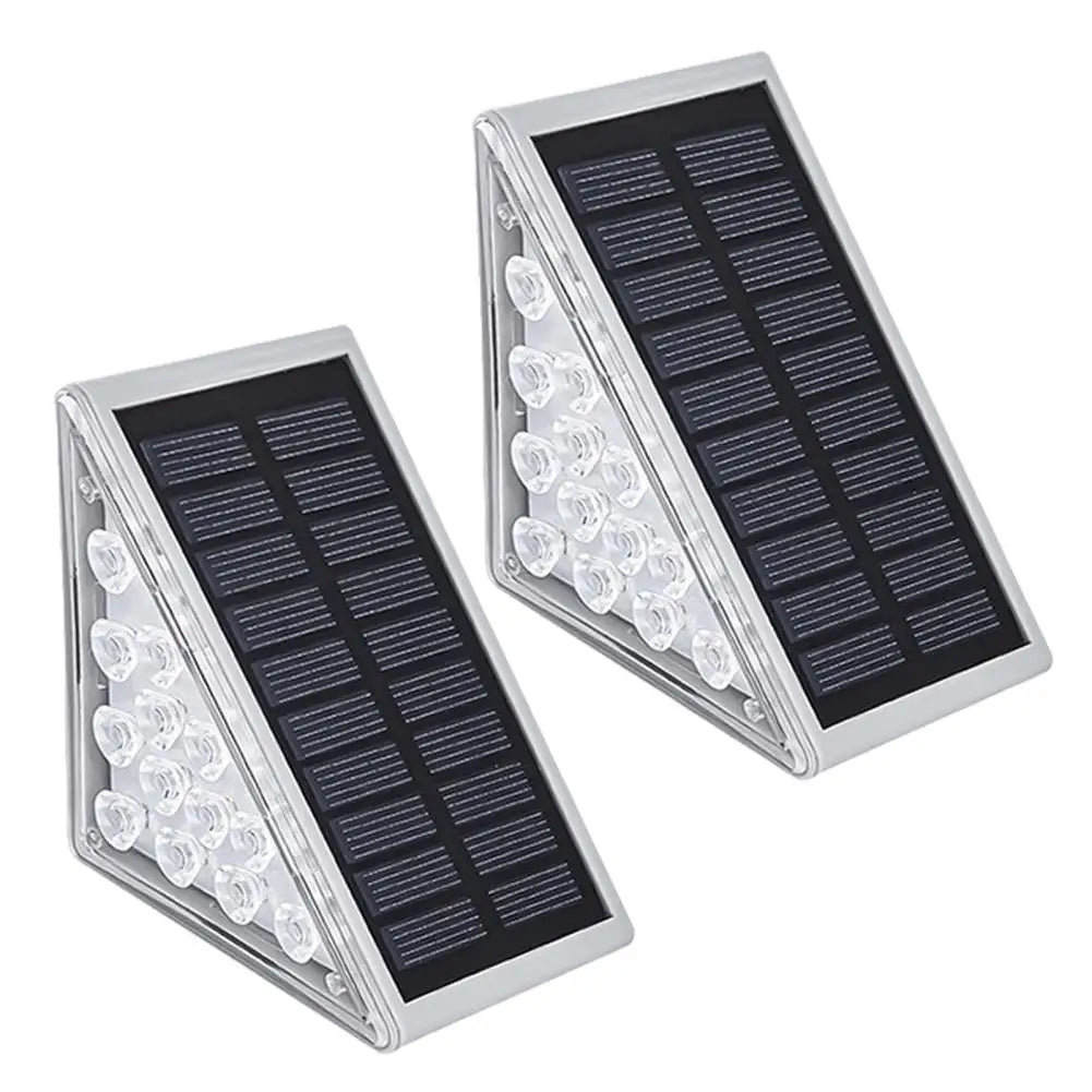 Solar Stair Light Solar Deck Lamp Set with High Brightness Waterproof Design Easy Installation Outdoor Step Lights for Pathway