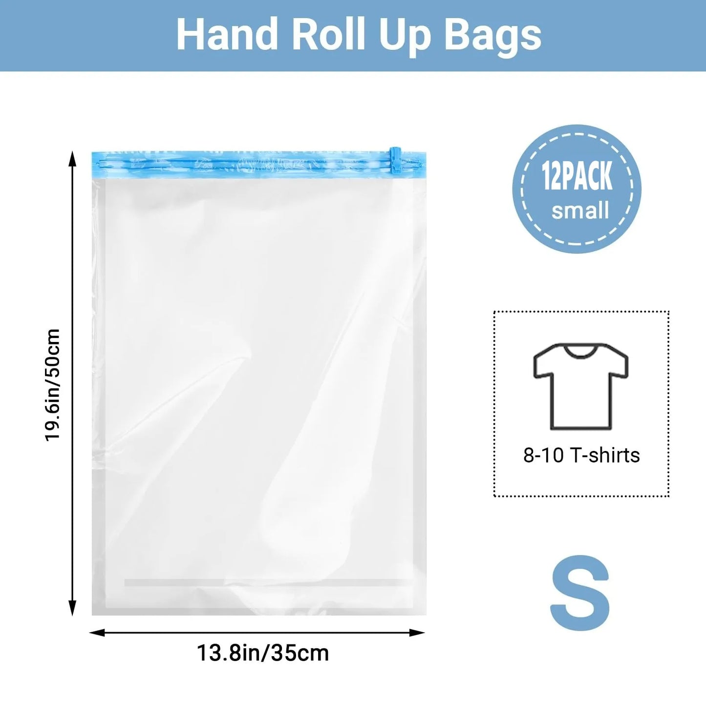 Space Saver Travel Storage Bags No Pump Vacuum