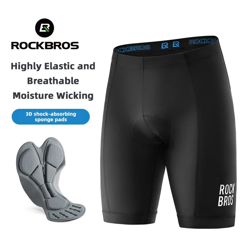 Rockbros Men's Cycling Shorts 3D Gel Pad Anti Slip
