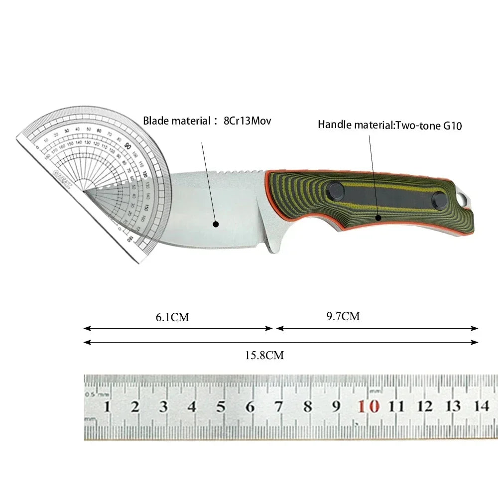 BM 15017 Outdoor Self Defense Fixed Blade Hunter Knife with Kydex Sheath G10 Handle Survival Camping Small Multitools Knife