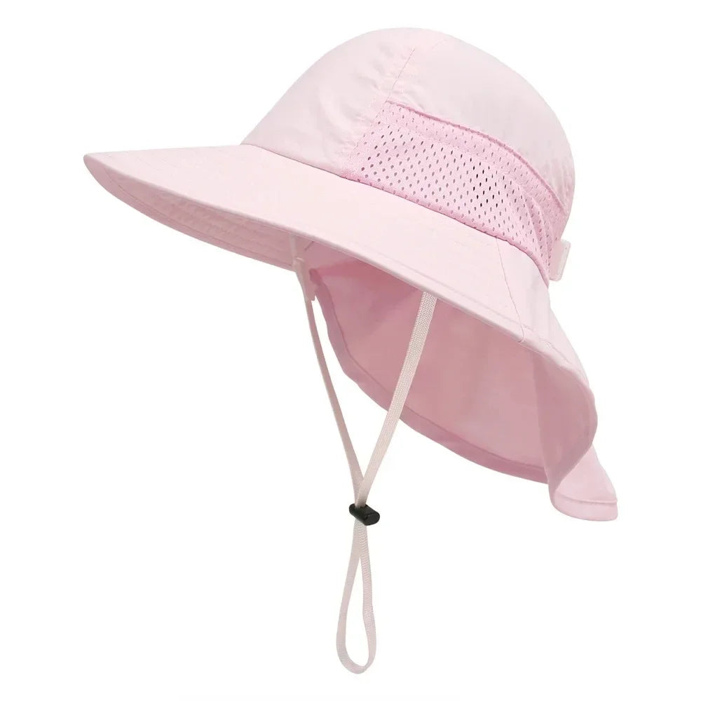 Baby Sun Hat Unisex Bucket Hat Adjustable For Girls Boys