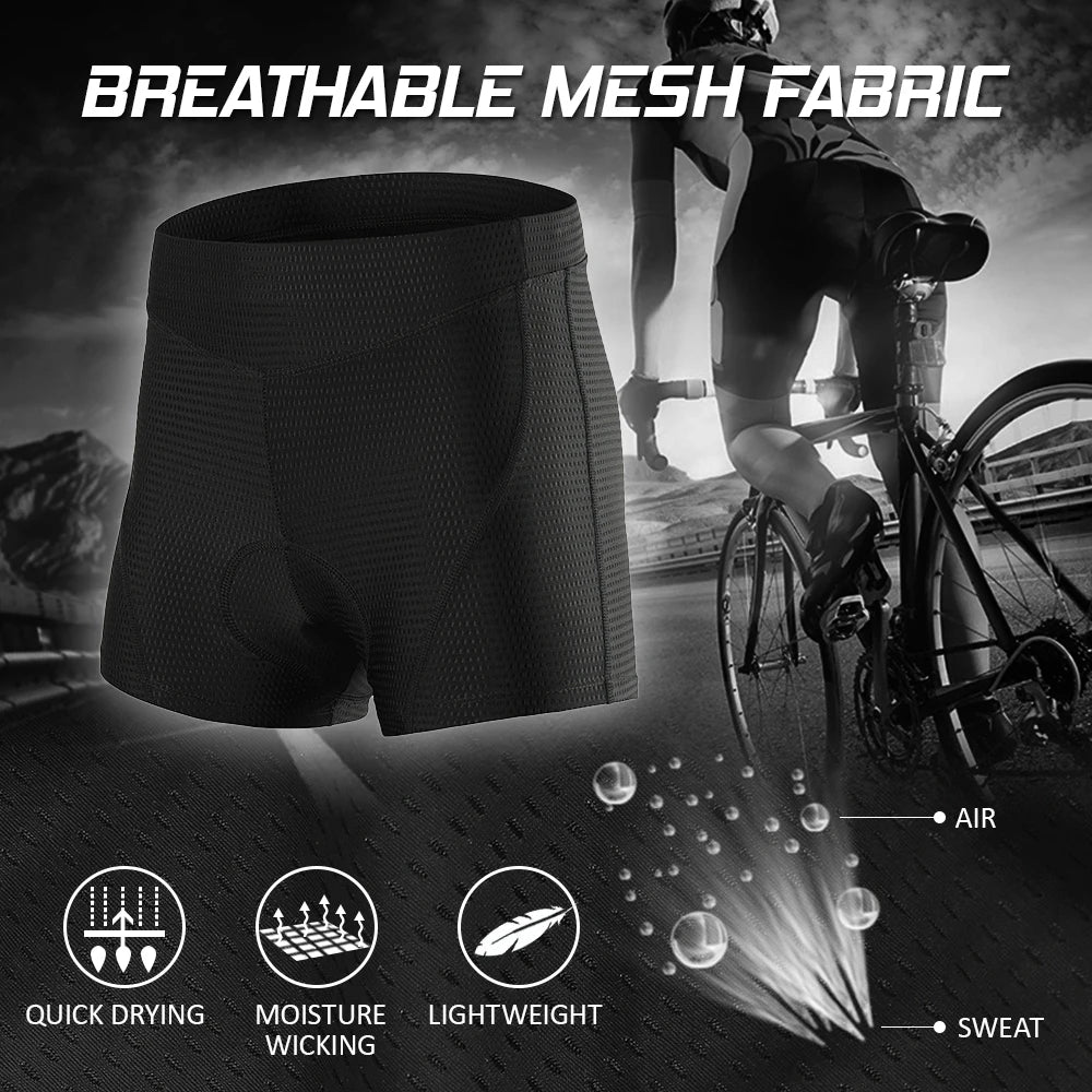 Men 3D Padded Gel Bike Underwear Cycle Shorts For Cycling