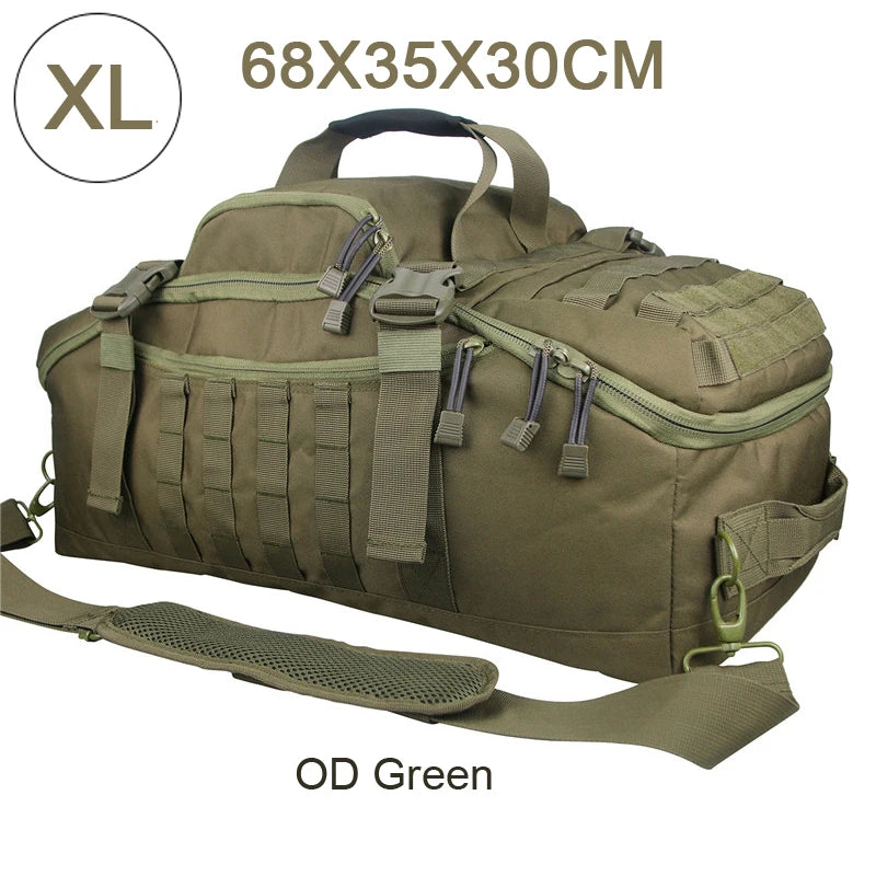 QCN Travel Bag Molle Tactical Gym Duffle For Camping