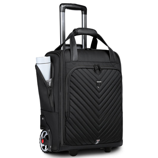 RUCYENCN Laptop Bag Trolley Underseat Rolling Luggage