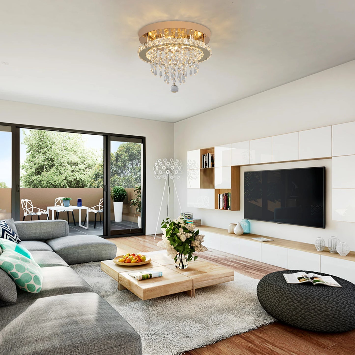 VETRULUS Luxury Crystal Chandelier Lustre Design Gold Modern Led Ceiling Light  Living Room Bedroom Hanging Lamp LightingFixture