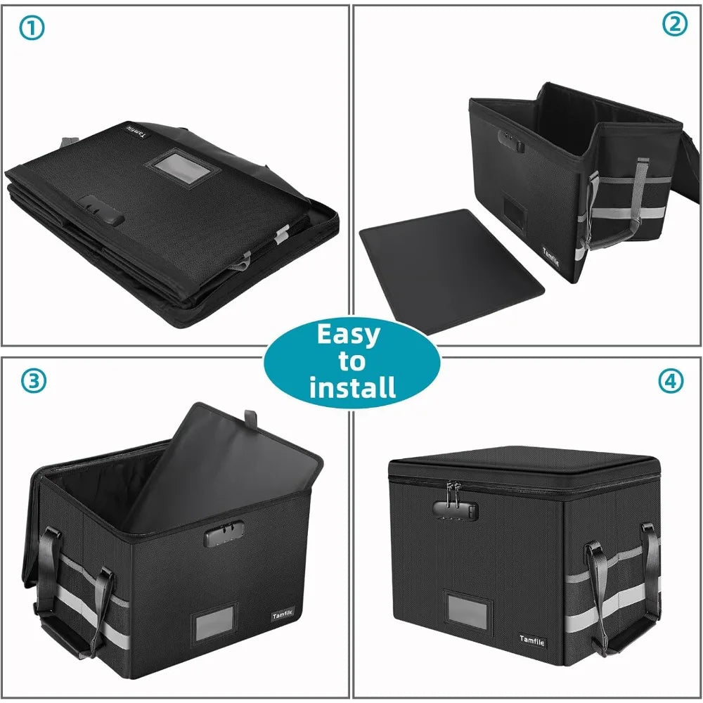 Hign-concerned Fireproof Document Box With Lock For Hanging