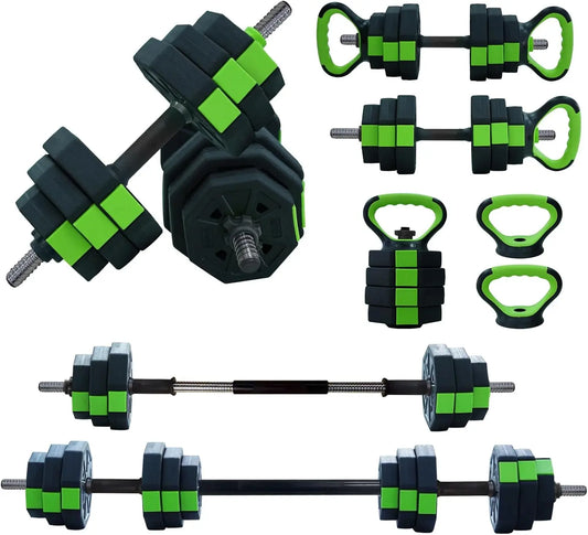 HiMISS 4 In 1 Adjustable Dumbbell Set 44lb Home Gym