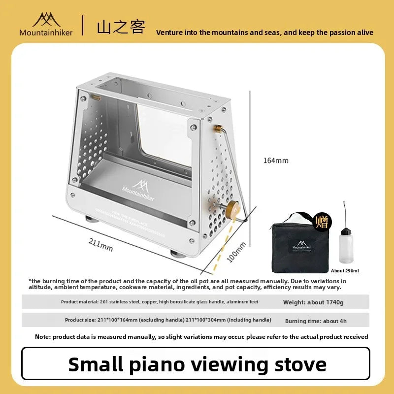 MountainHiker Portable Mini Fire Stove for Outdoor Camping