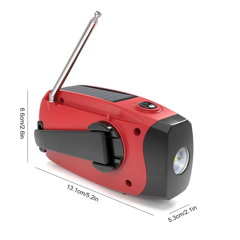 Multifunctional Solar Hand Crank Emergency Weather Radio