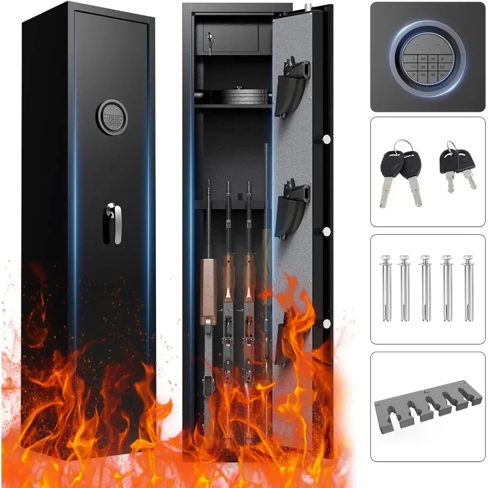 Hignconcerned Gun Safe With Drawer And Removable Shelf