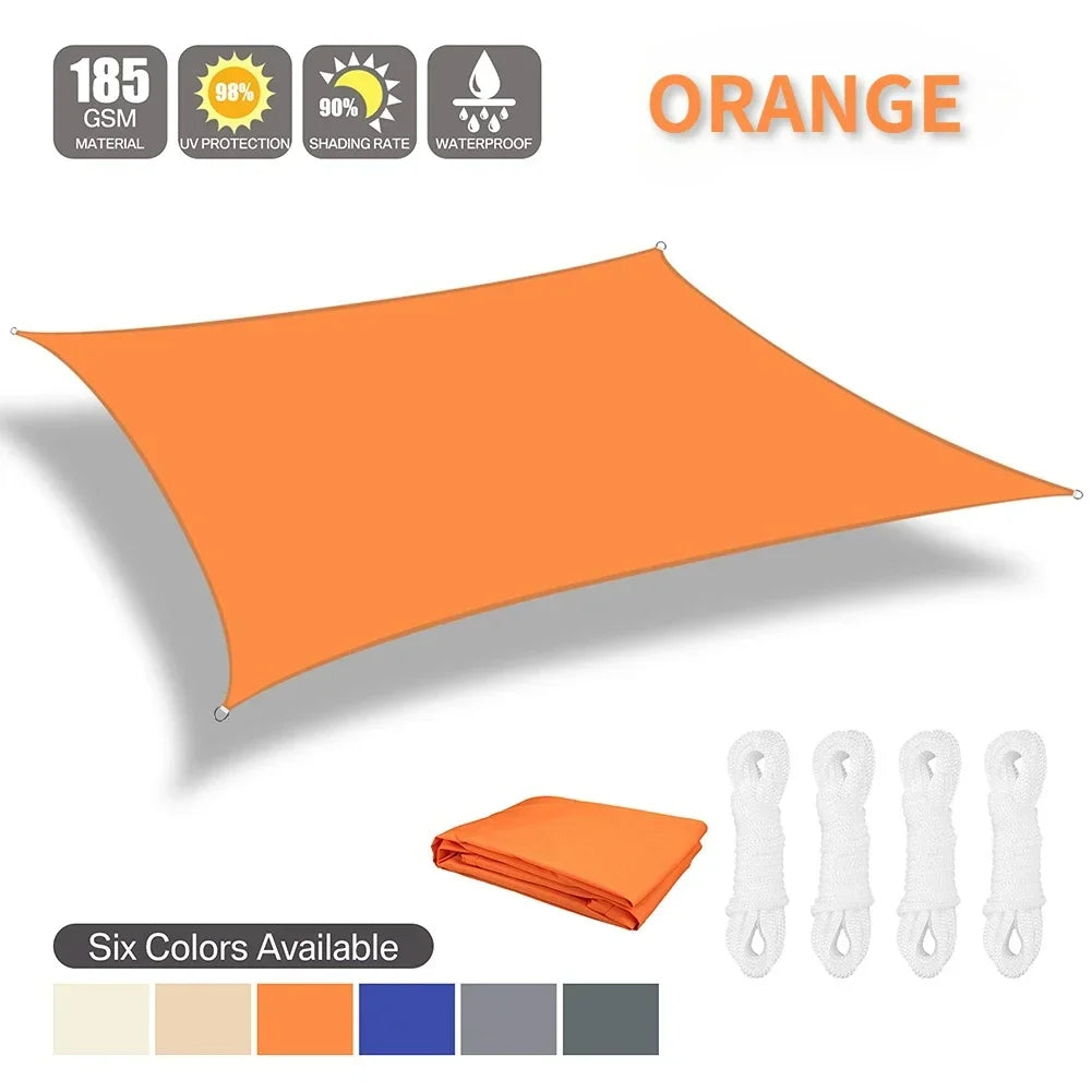 Waterproof Sun Shelter Shade Sail Outdoor Patio Canopy