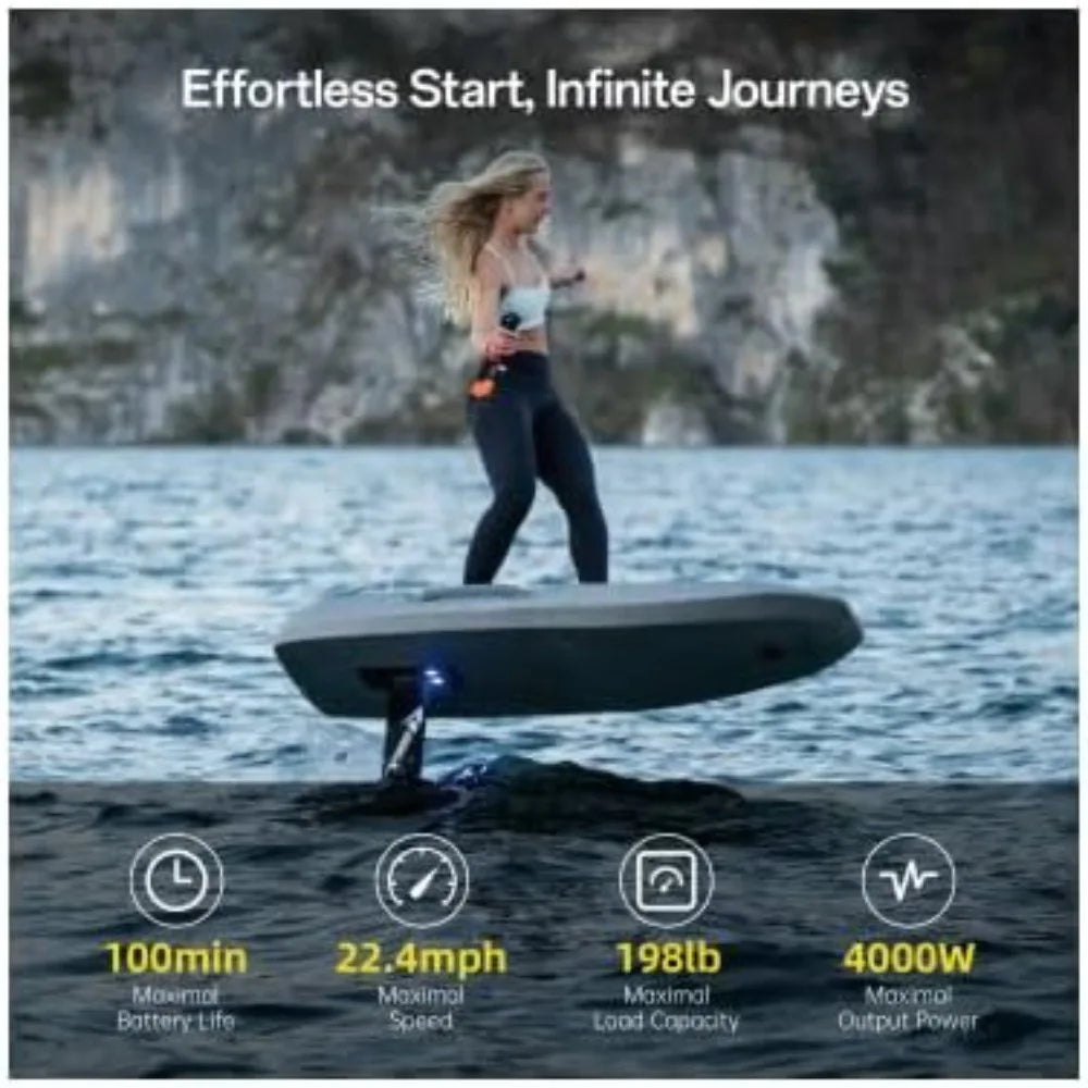 Flyer EVO Pro eFoil Electric Hydrofoil Surfboard with LEDs