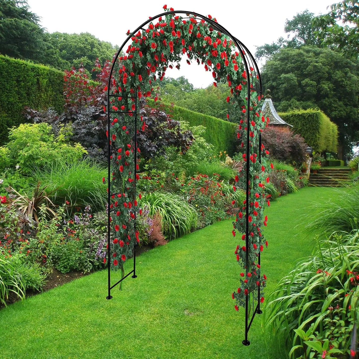 TWISTER.CK Metal Garden Arch For Climbing Plants And Vines