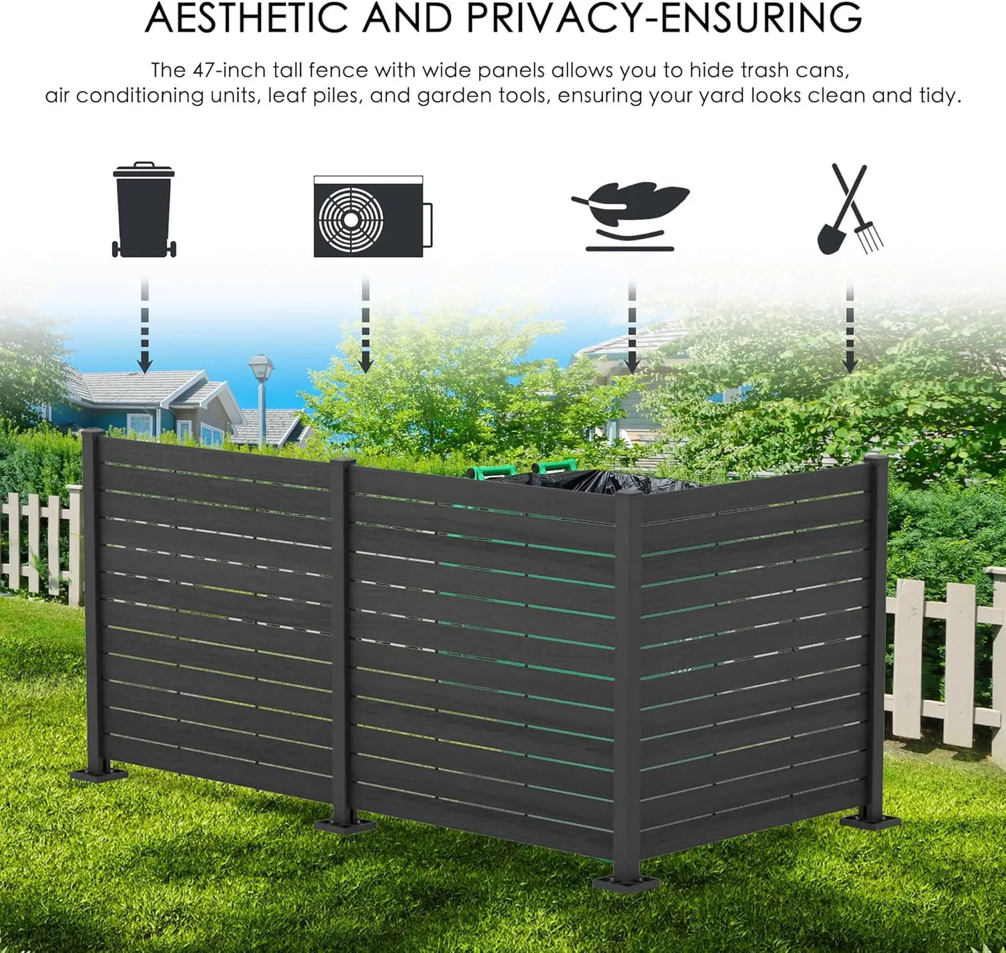 Feature Outdoor Privacy Screen Enclosure Kit For Backyard