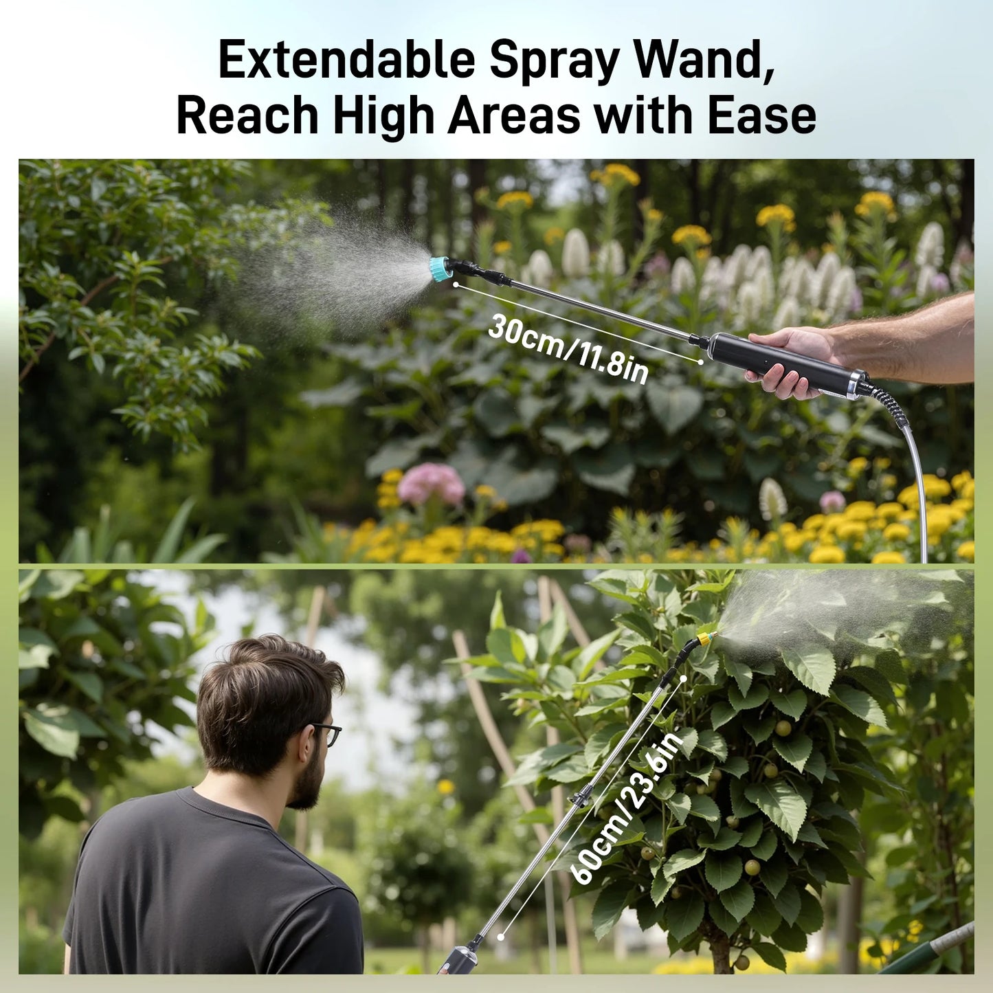 Hign Concerned Electric Garden Sprayer Adjustable Nozzle