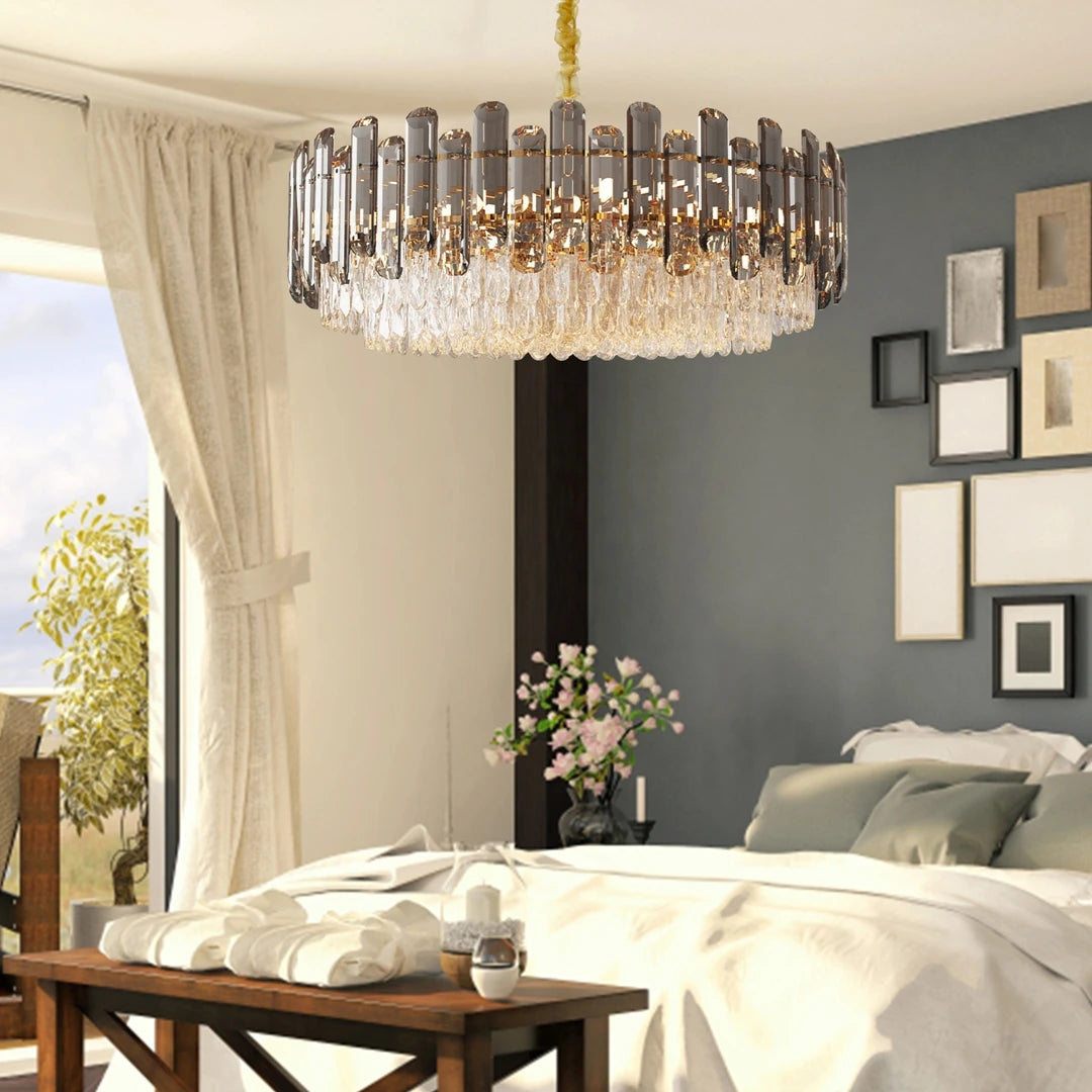 Vrygle 5 Layer Crystal Chandelier Ceiling Lamp Three Temps