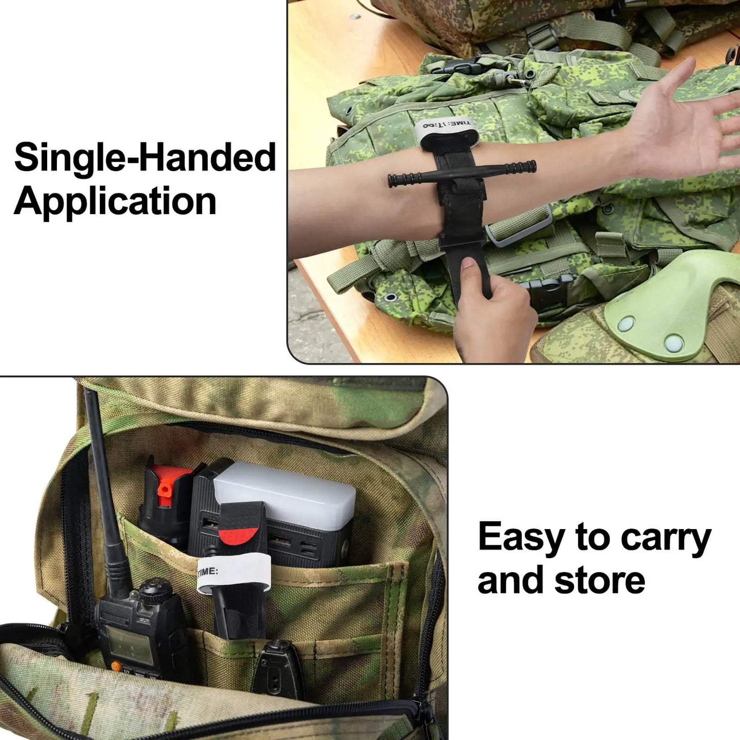 Aluminum Tourniquet Emergency Medical Spinning Belt Survival