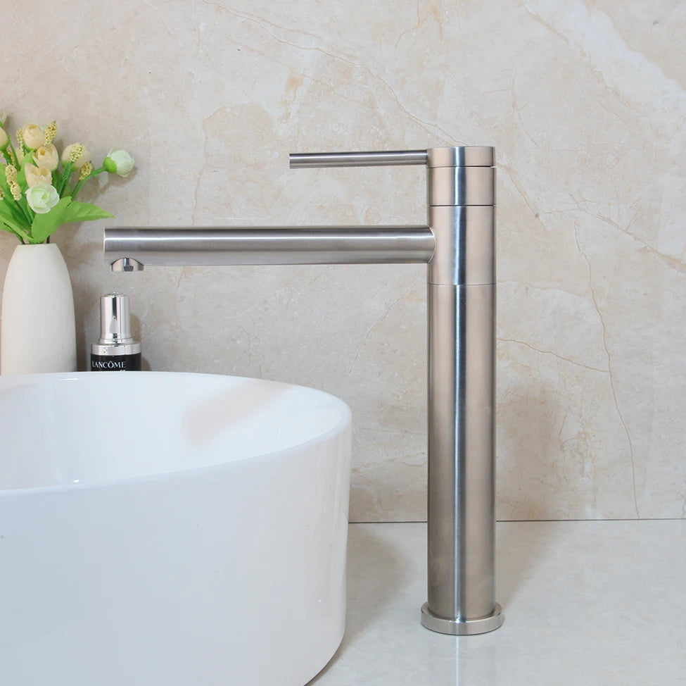 JIENI Bathroom Basin Faucet Vessel Sink Mixer Deck Mounted