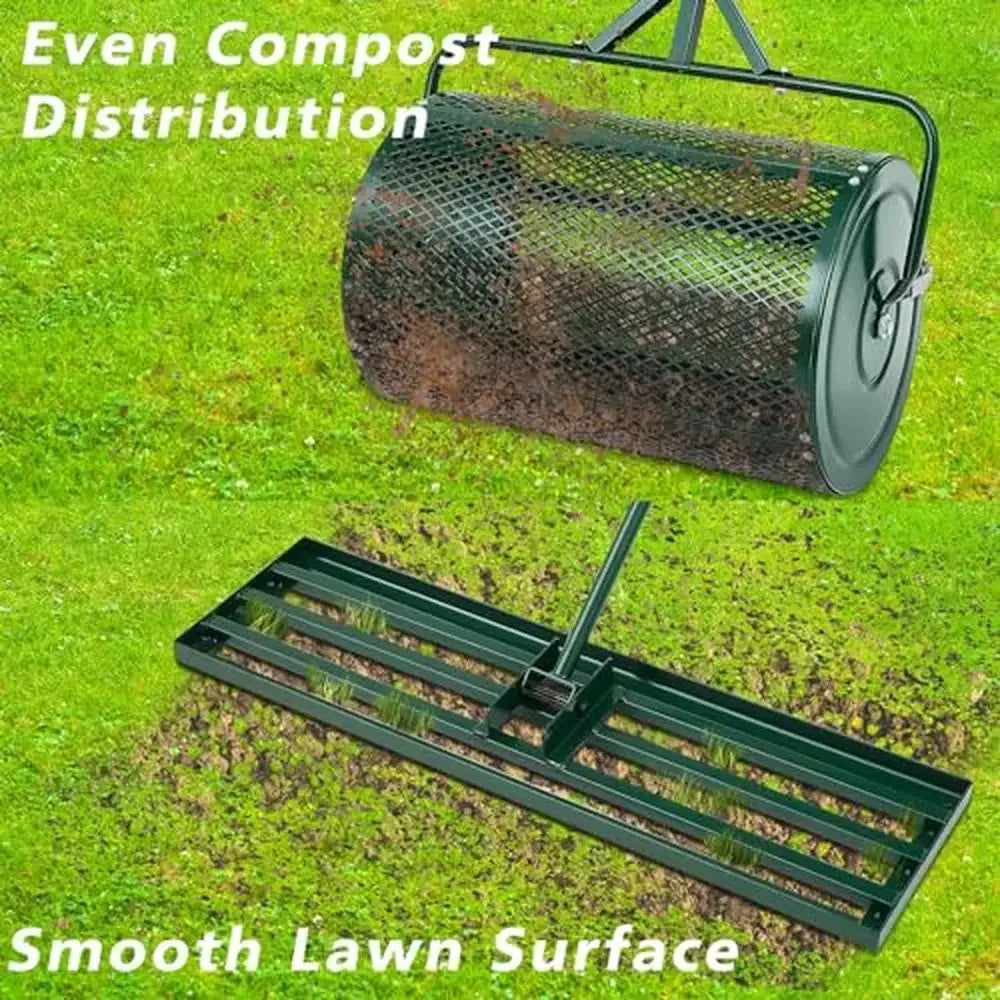 XMSJHign-concerned Lawn Care Tool Spreader Leveling Rake