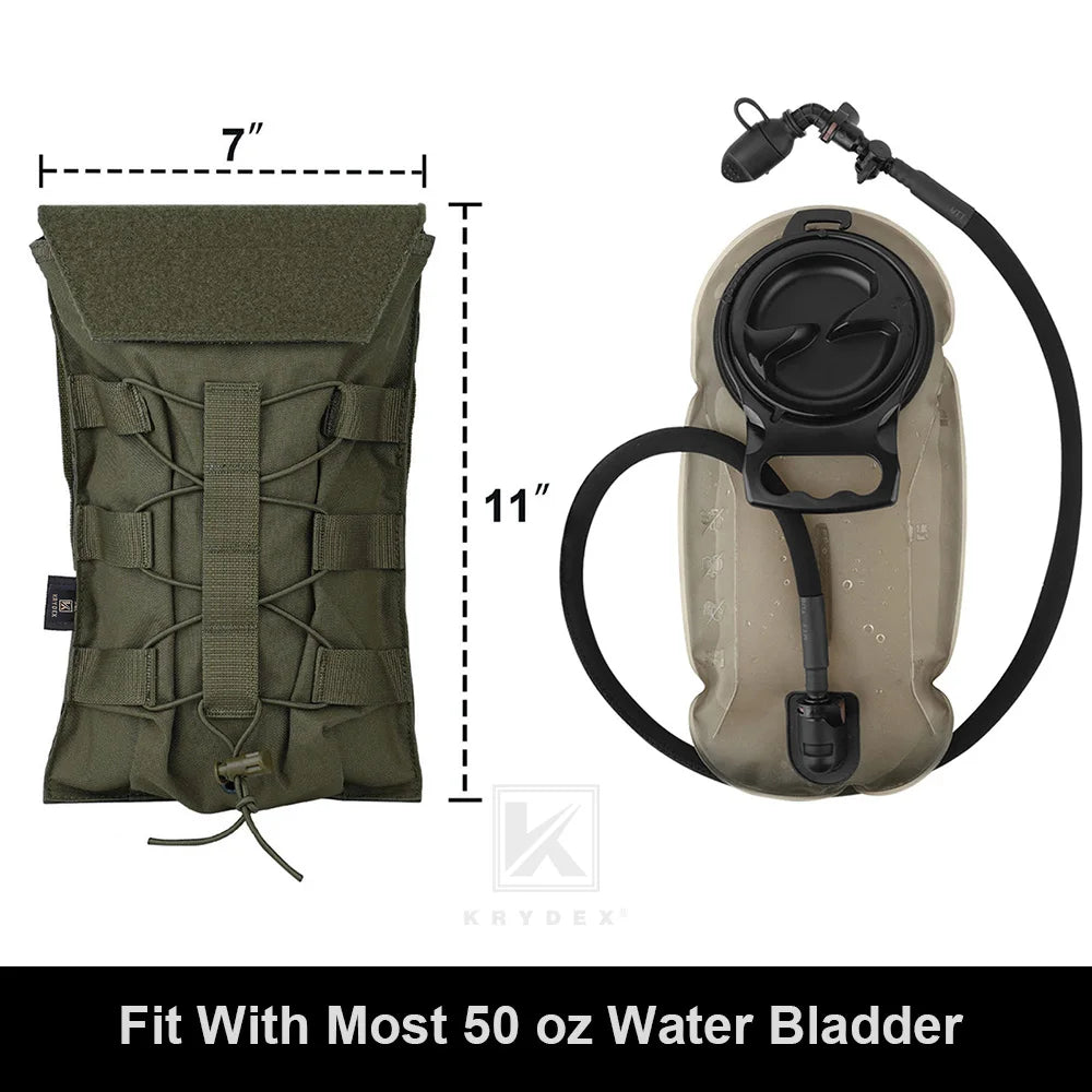 KRYDEX Hydration Carrier MOLLE Pouch Fifty Oz Water Bladder