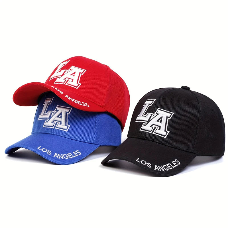 Zhejiang Unisex Los Angeles Letter Embroidery Baseball Cap
