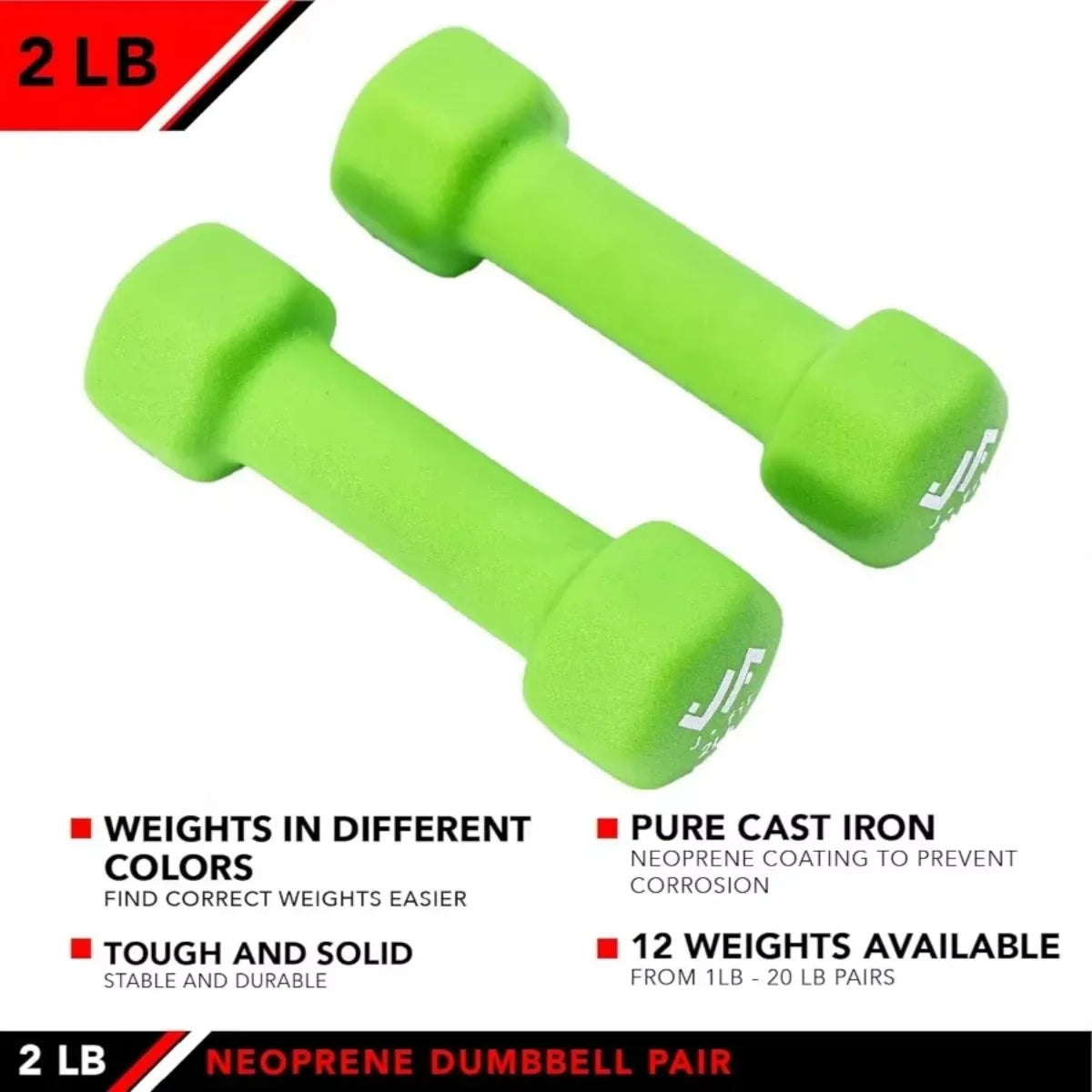 Vinyl Coated Dumbbells Neoprene Weights For Home Exercise