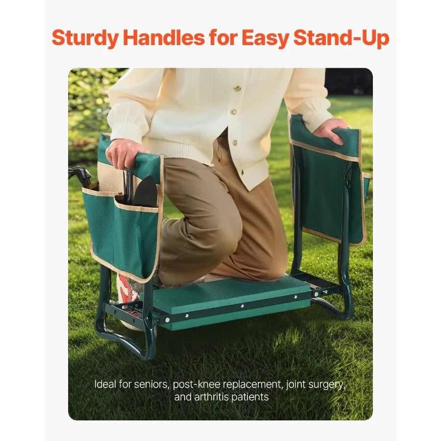 Hign-concerned Garden Kneeler And Seat Folding Garden Stool