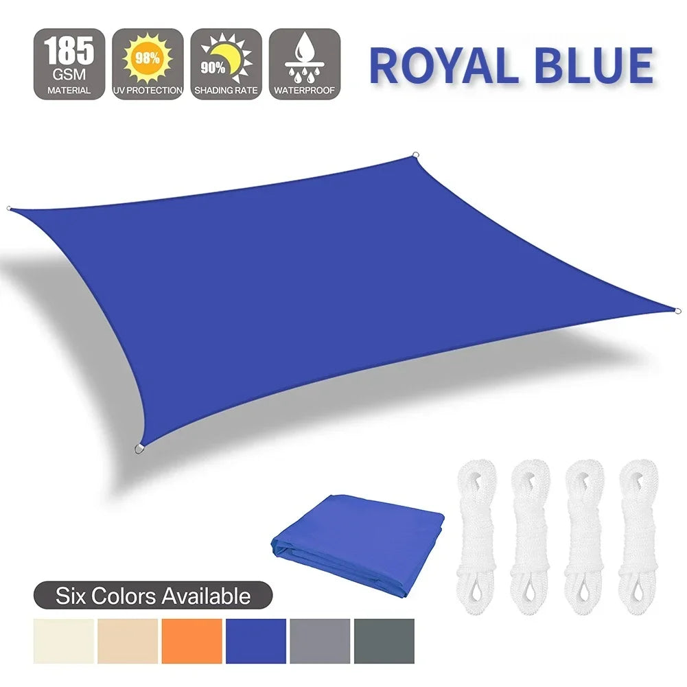 Waterproof Sun Shelter Shade Sail Outdoor Patio Canopy