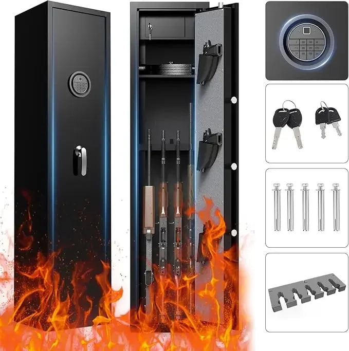 Hignconcerned Gun Safe With Drawer And Removable Shelf