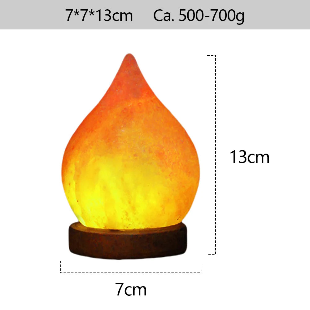 Himalayan Salt Lamp LED Night Light With Base Crystal Salt Rock Lamp Classic Table Light For Bedroom Decor
