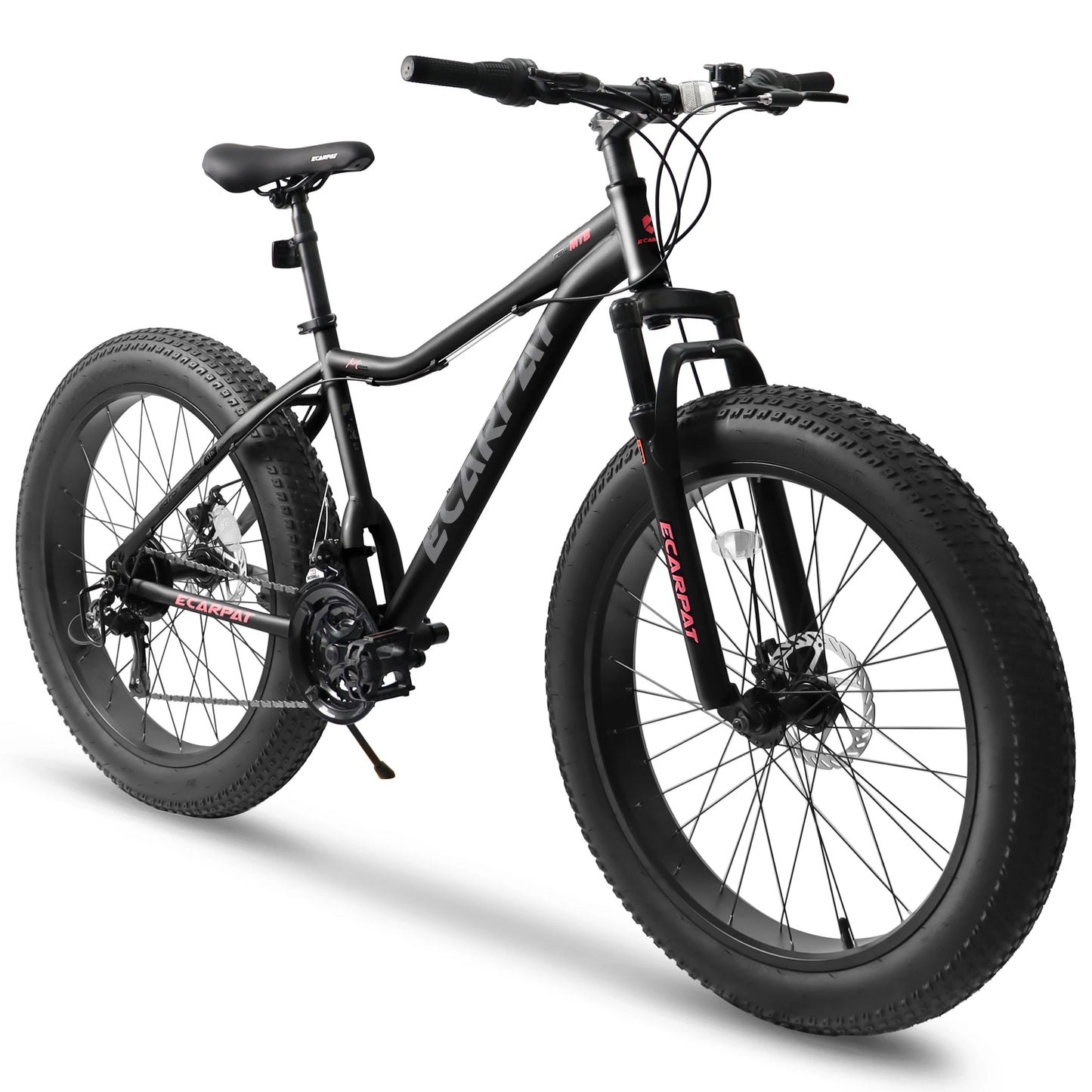 Ecarpat 26 Inch Mountain Bike with Fat Tires and 21 Speeds